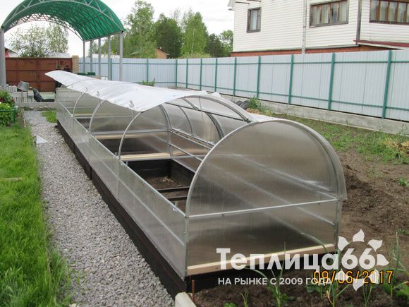 Парник Рада Бабочка под поликарбонат, ширина 1,3 метра